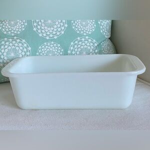 Vintage Pyrex #213 Milk Glass White Loaf Pan 1 1/2 Quart